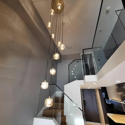 Post-modern Extra-long Pendant Light Fixtures for Staircase/High-ceiling Space/Foyer