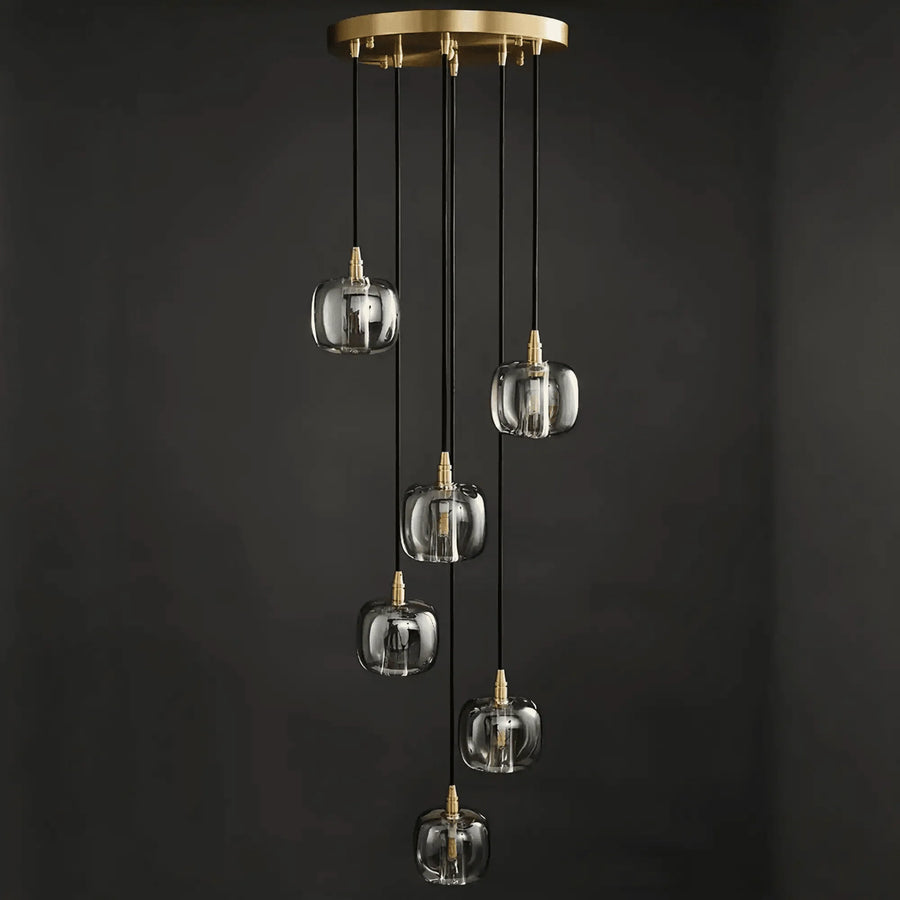 Post-modern Extra-long Pendant Light Fixtures for Staircase/High-ceiling Space/Foyer