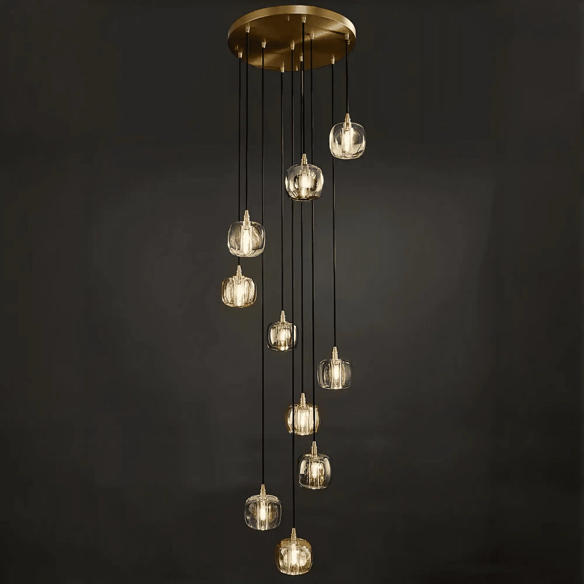 Post-modern Extra-long Pendant Light Fixtures for Staircase/High-ceiling Space/Foyer
