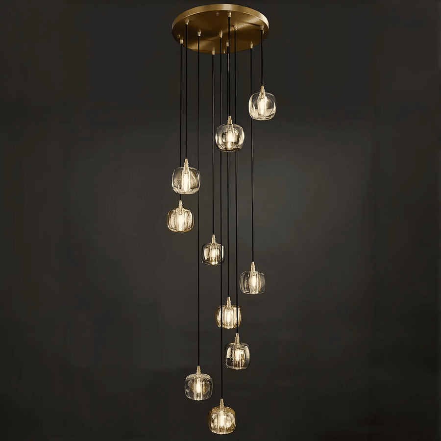 Post-modern Extra-long Pendant Light Fixtures for Staircase/High-ceiling Space/Foyer