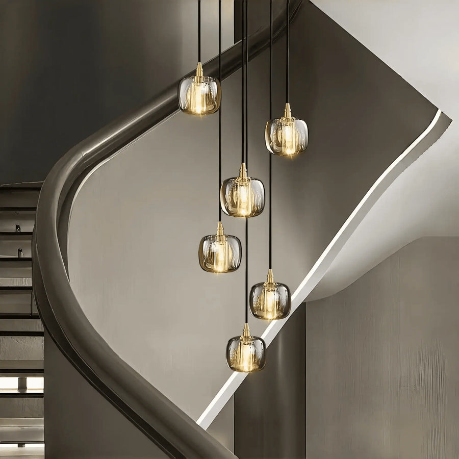 Post-modern Extra-long Pendant Light Fixtures for Staircase/High-ceiling Space/Foyer