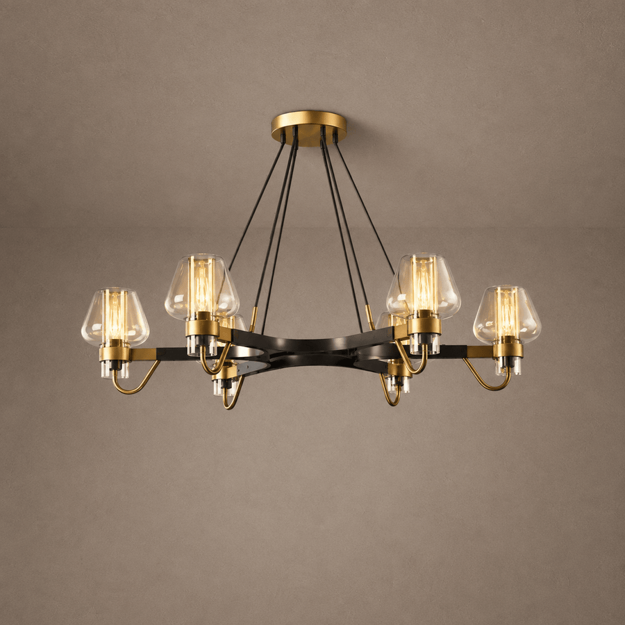 Post-modern Light Luxury Full Brass Chandelier for Living Room/Bedroom
