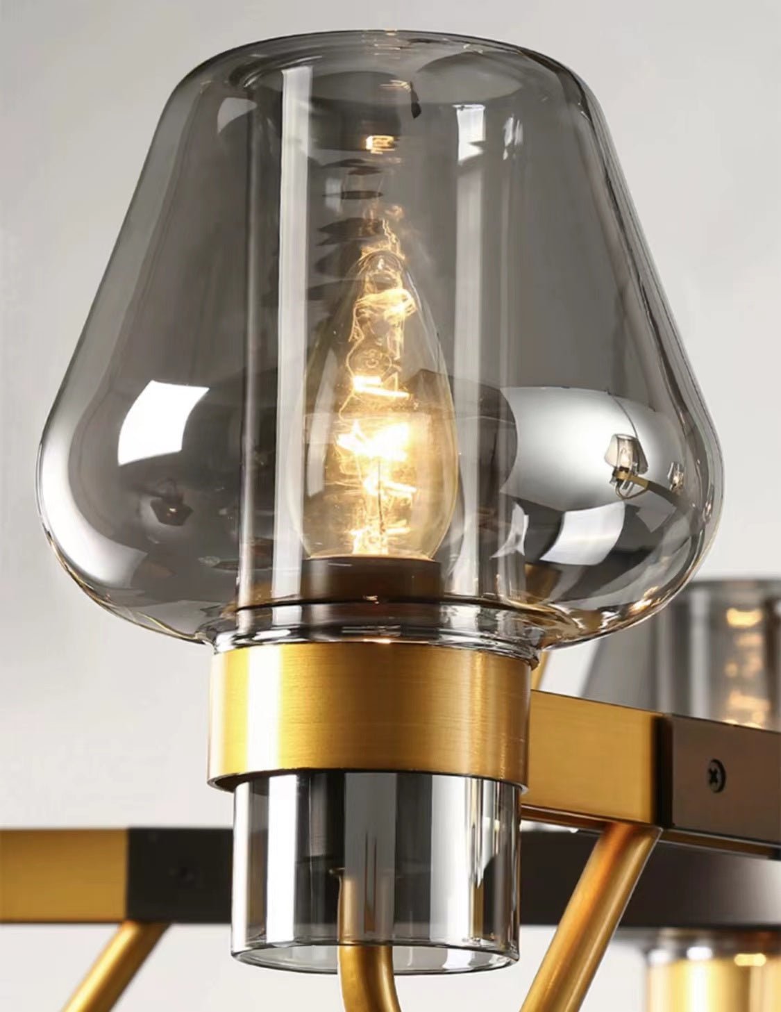 Post-modern Light Luxury Full Brass Chandelier for Living Room/Bedroom