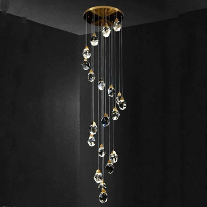 Prism Crystal Staircase Chandelier