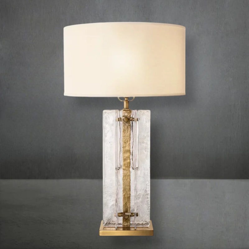 Lattice Glass Table Lamp 30"