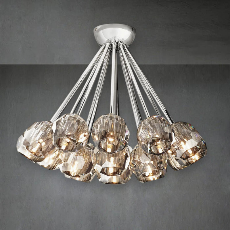 Bola De Crystal Glass Flushmount 24"