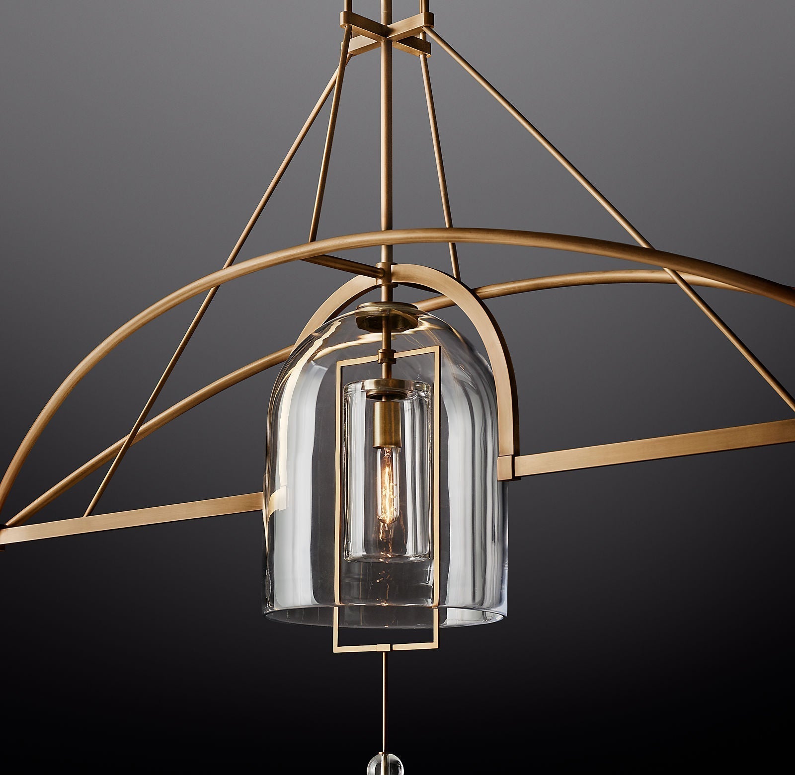 HA Fulcrum Round Chandelier 73" 3-Lights