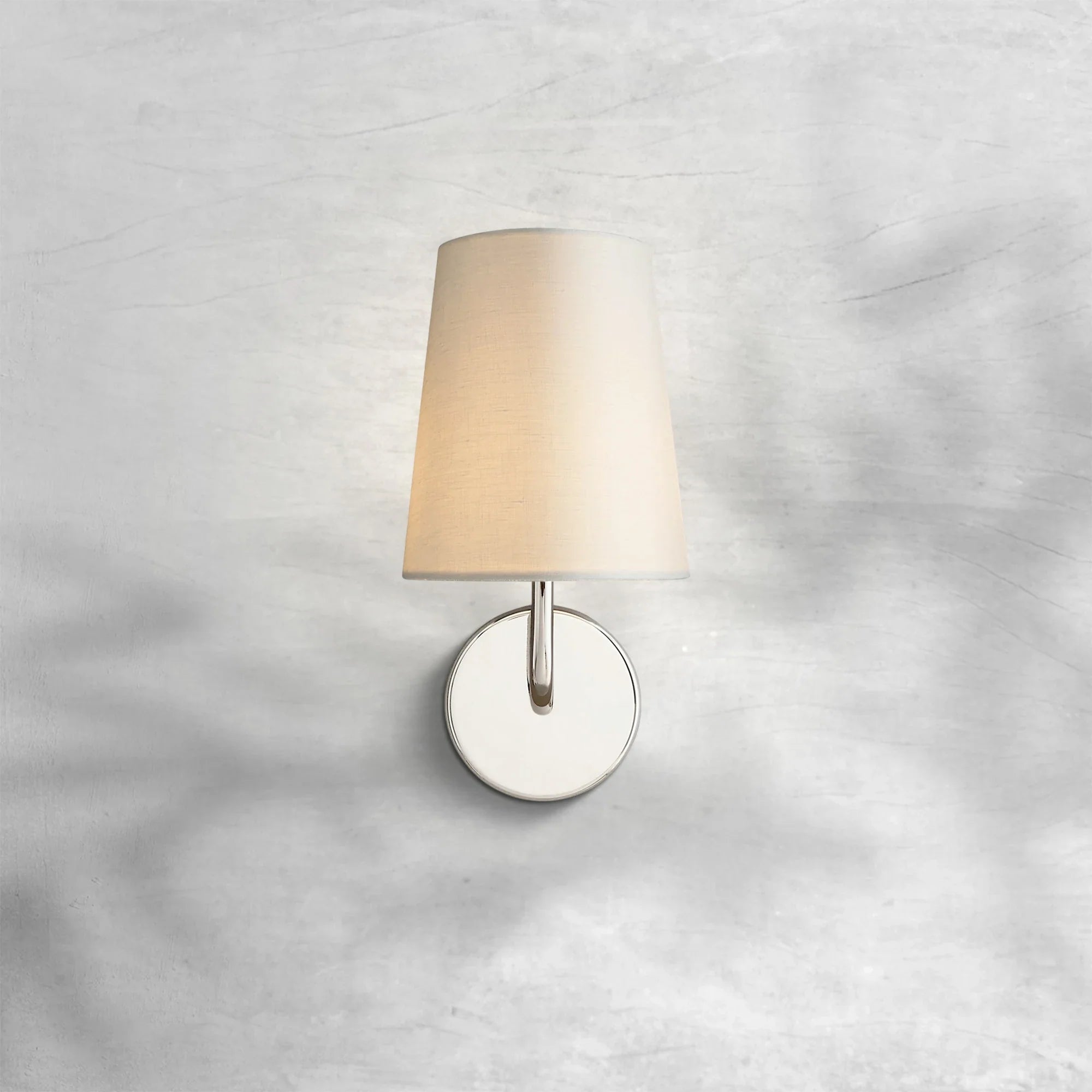 Elegant Brass & Nickel Martinea Wall Sconce with LED Shade