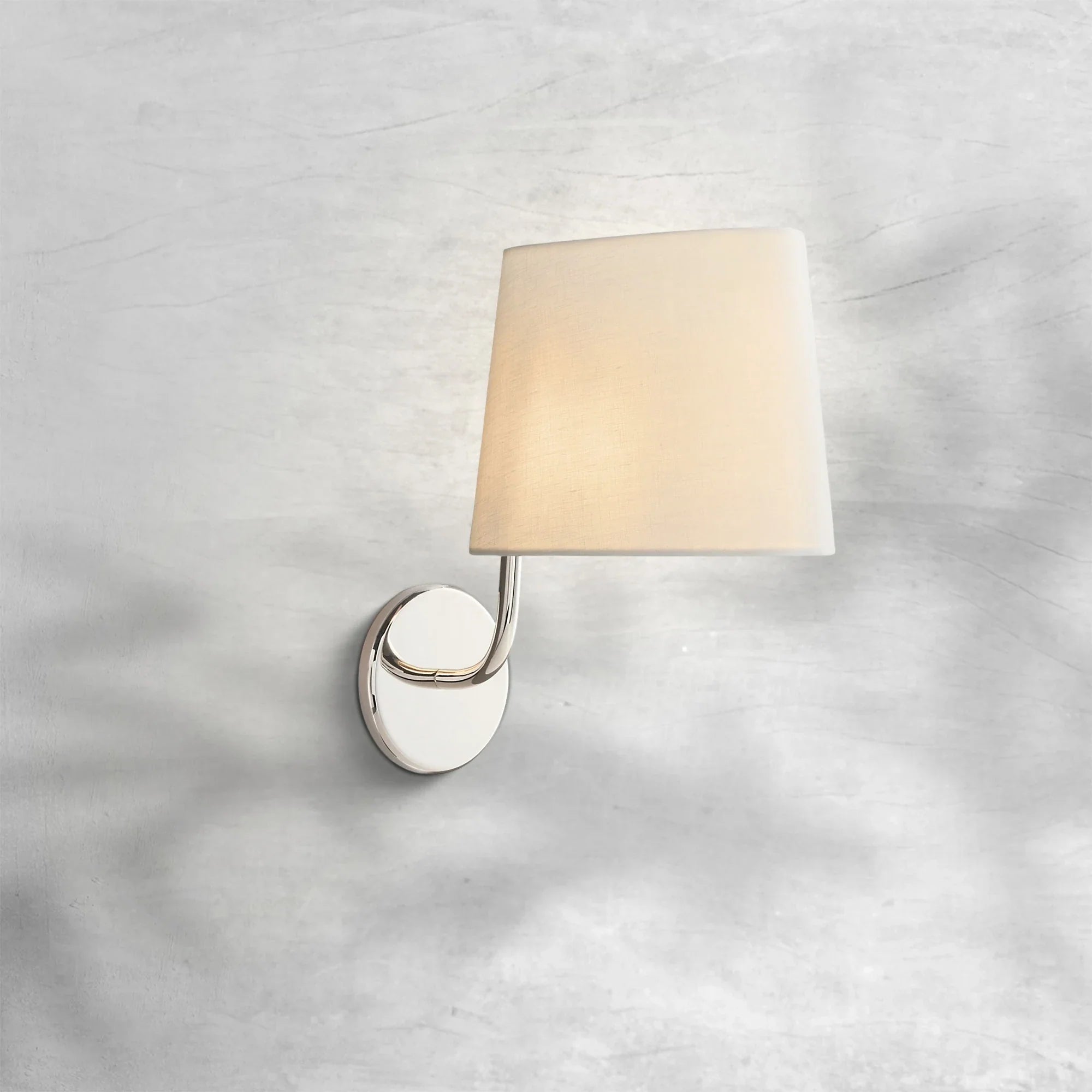 Elegant Brass & Nickel Martinea Wall Sconce with LED Shade