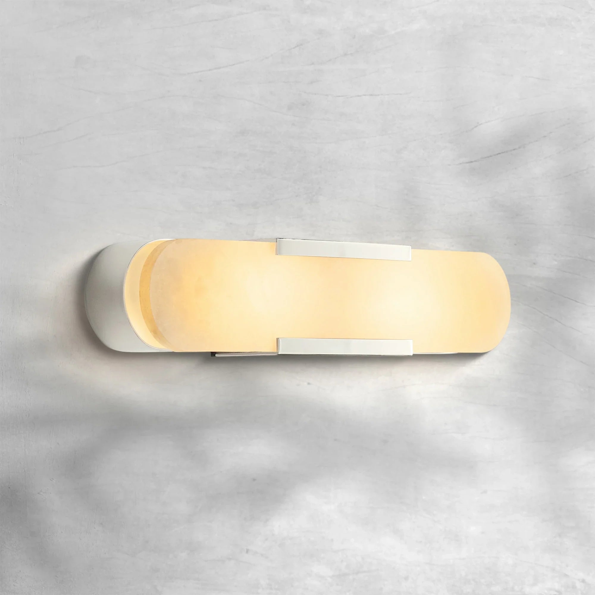 Mumora Alabaster Wall Sconce with Vintage Brass Finish