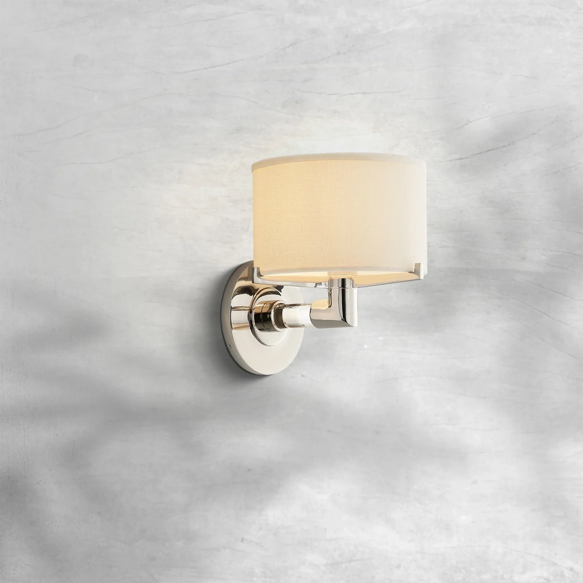 Truven Minimalist Wall Sconce with Crystal Glass & Brass Finish