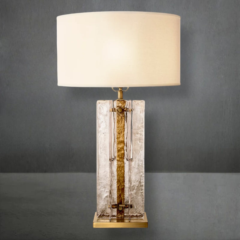 Lattice Glass Table Lamp 30"