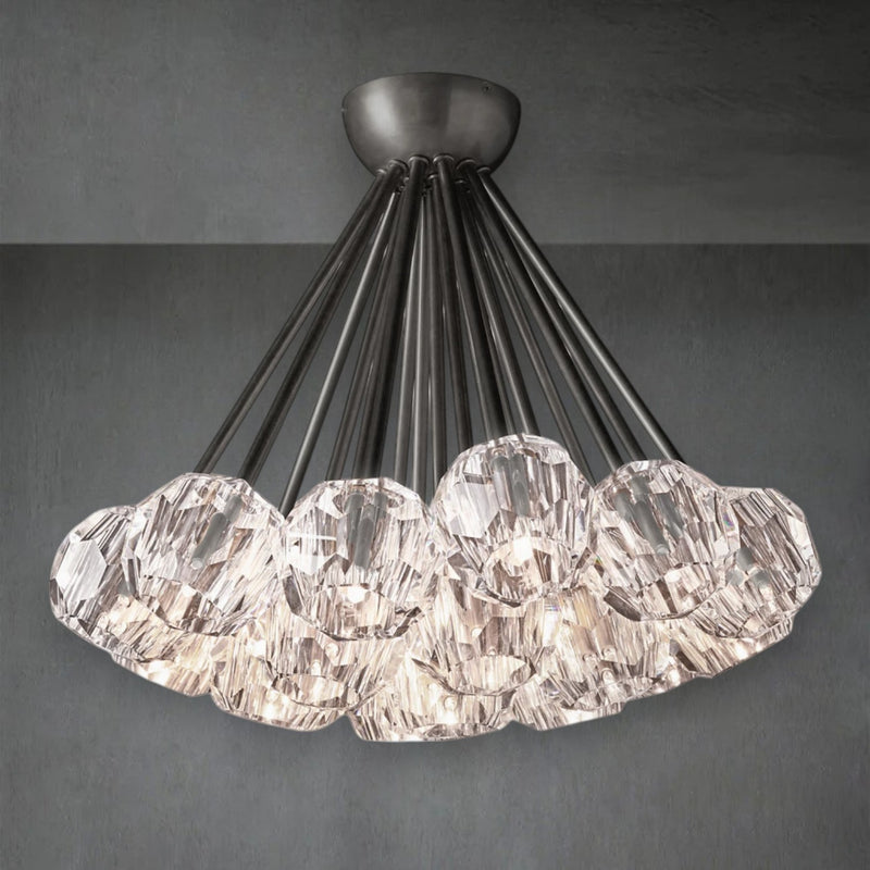 Bola De Crystal Glass Flushmount 24"