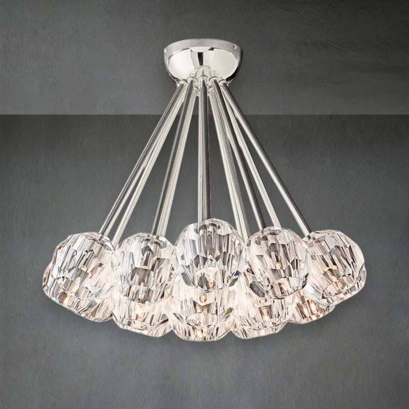 Bola De Crystal Glass Flushmount 24"