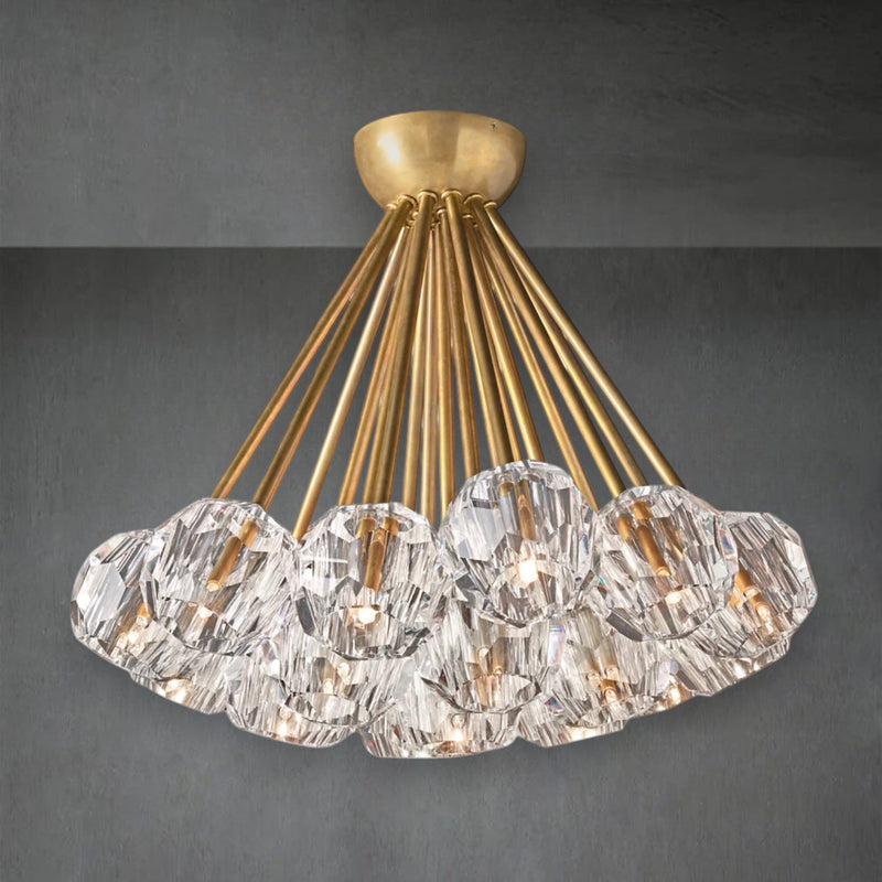Bola De Crystal Glass Flushmount 24"