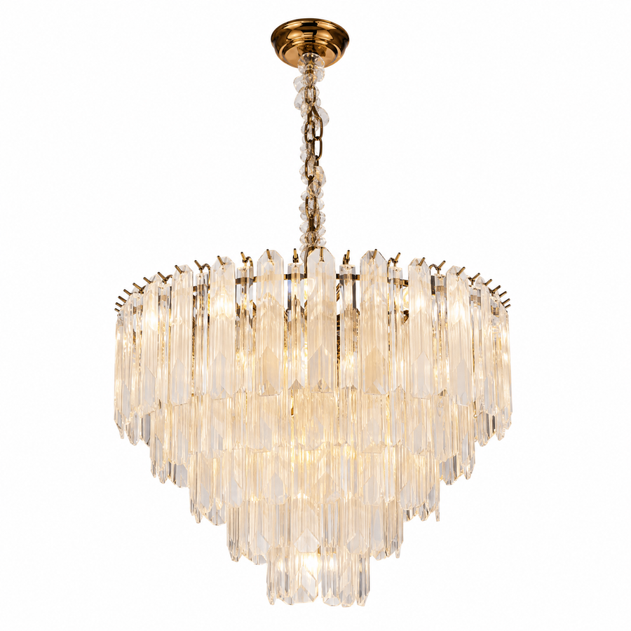 Quadro Glass Rod Chandelier — product photo