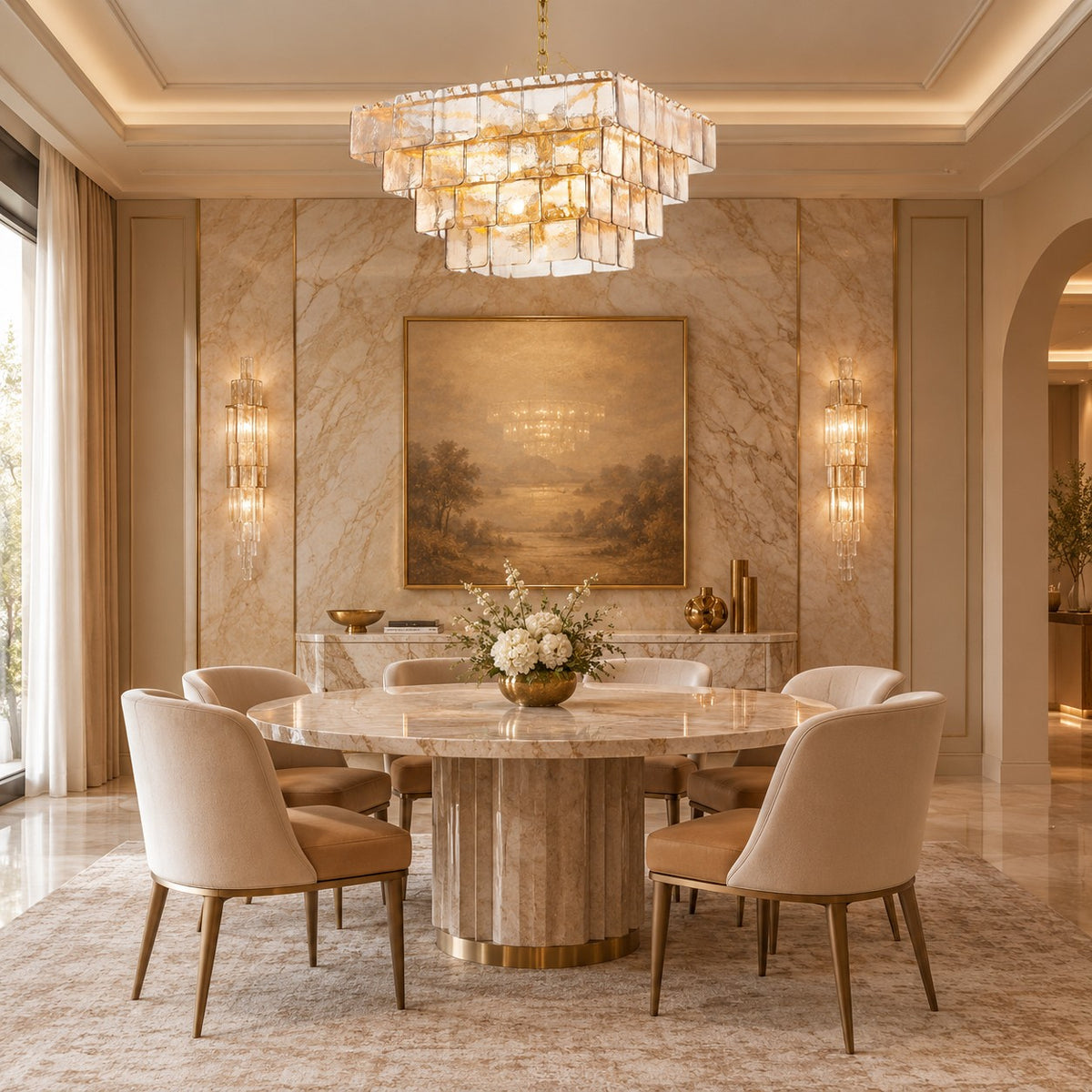 Regal Chain Chandelier 36"