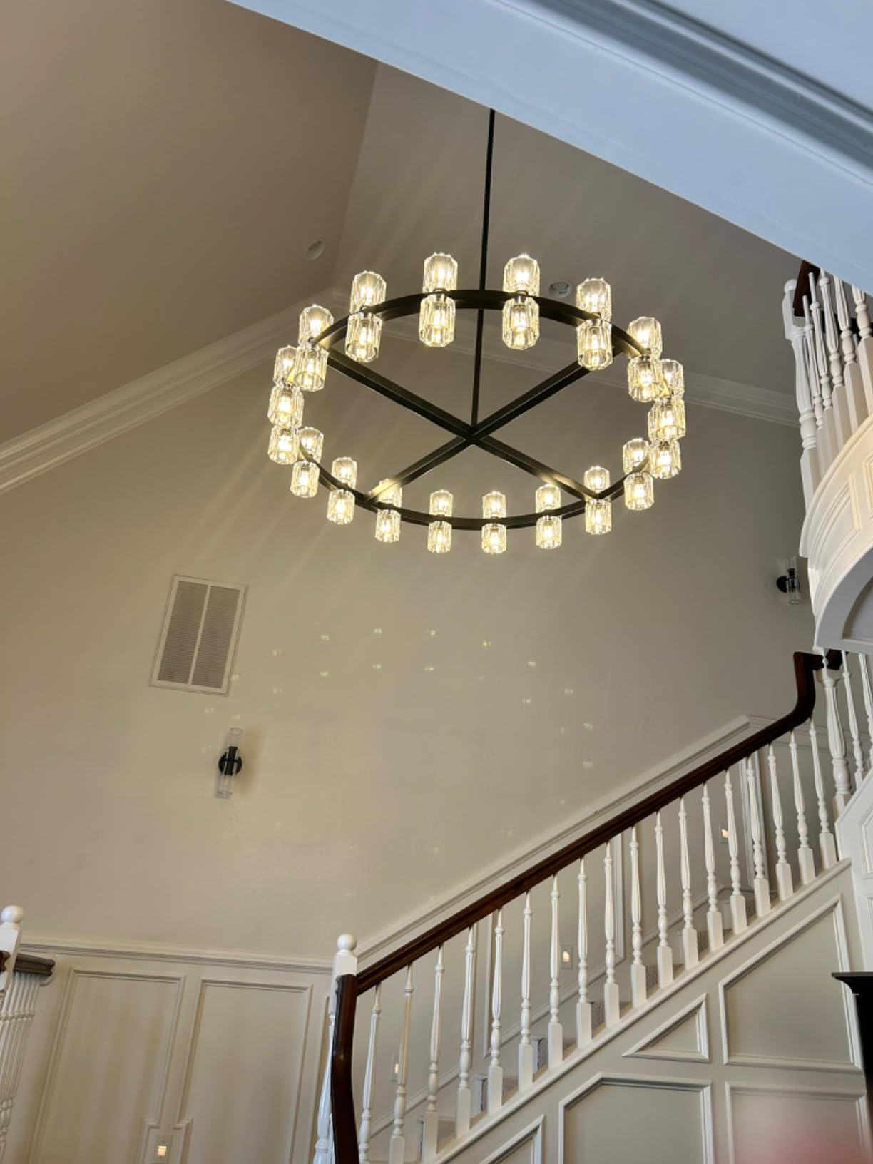 Reger Round Chandelier 36" 48" 60"-Chandelier-Merlin Lamps-36"-Brass-merlinlamps