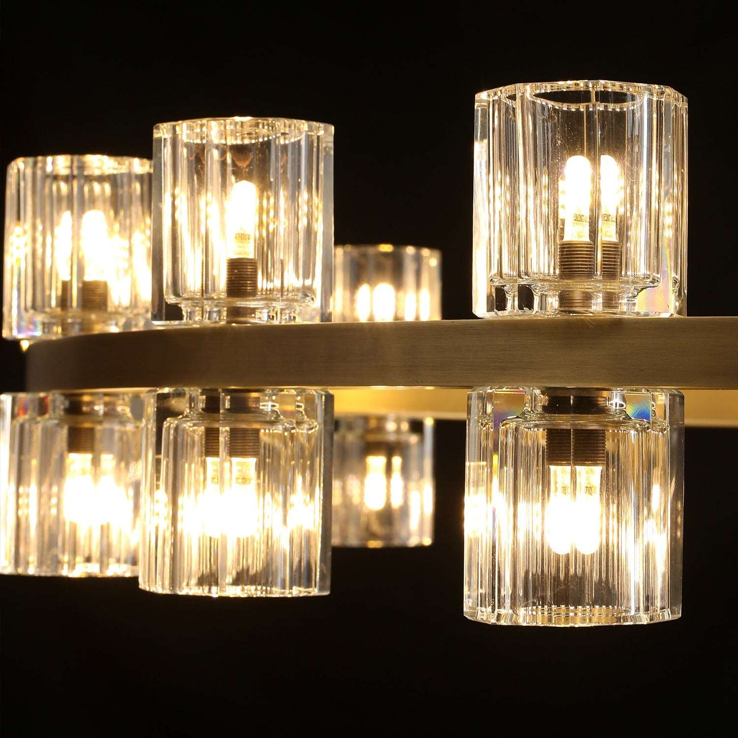 Reger Round Chandelier 36" 48" 60"-Chandelier-Merlin Lamps-36"-Brass-merlinlamps