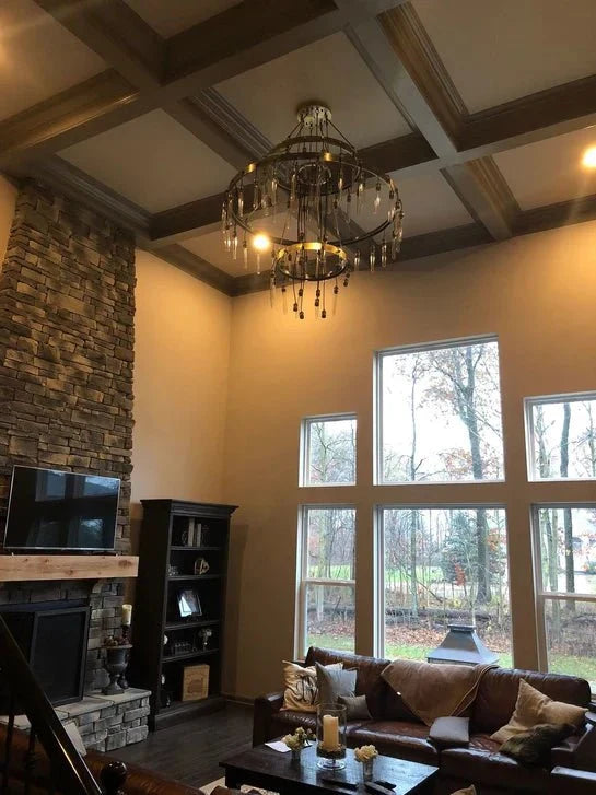 Retro-Inspired Metal Pendant Light Chandelier for Living Room/Bedroom/Staircase/Villa