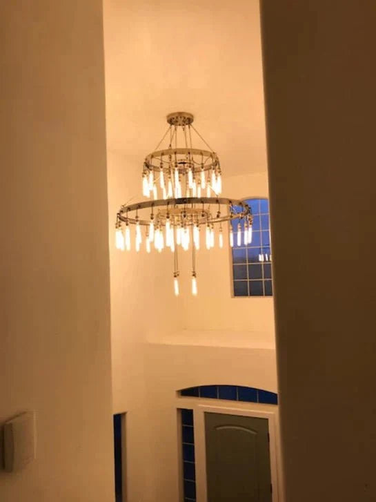 Retro-Inspired Metal Pendant Light Chandelier for Living Room/Bedroom/Staircase/Villa