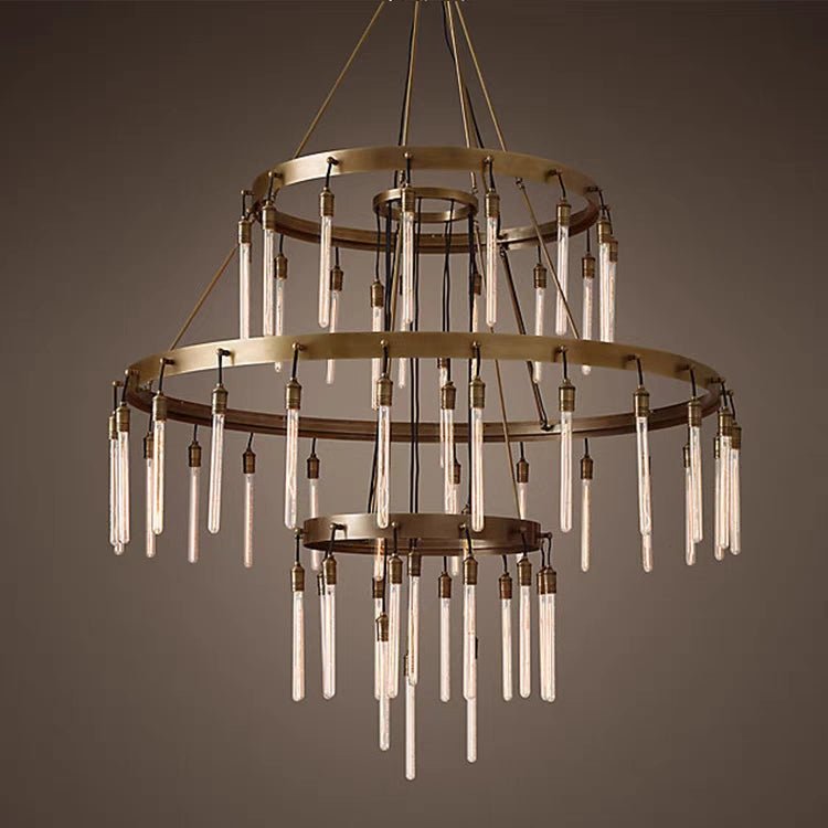 Retro-Inspired Metal Pendant Light Chandelier for Living Room/Bedroom/Staircase/Villa