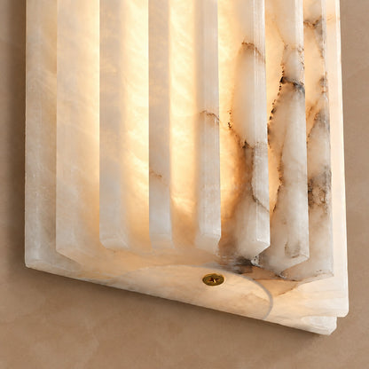 Ribelle Fluted Alabaster Minimalist Wall Sconce