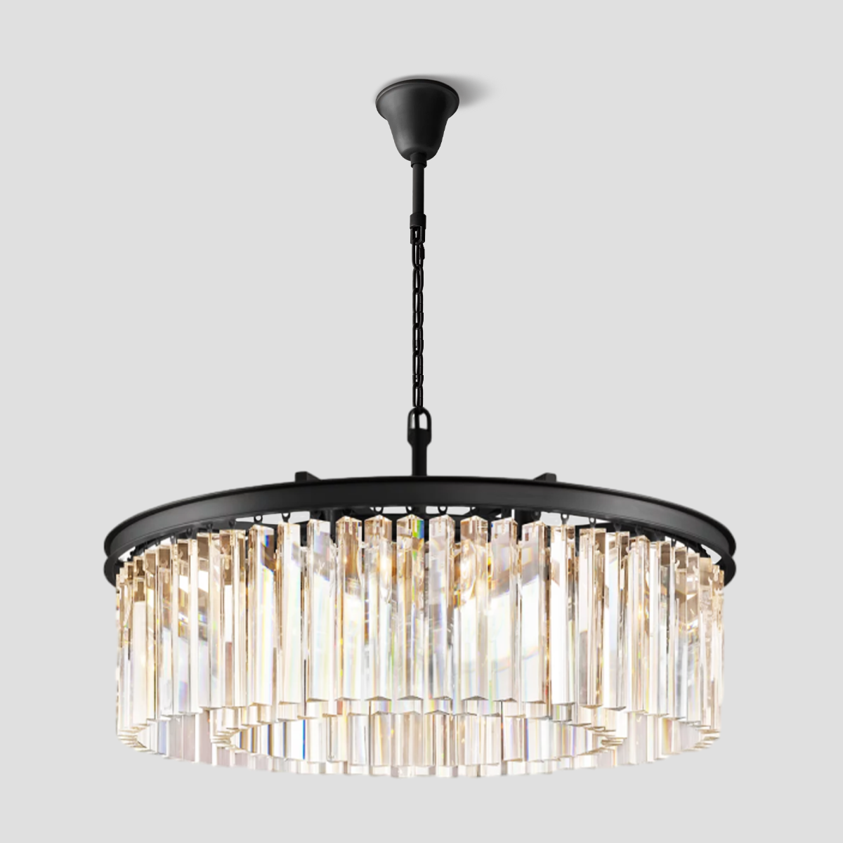 Zestra Crystal Round Chandelier