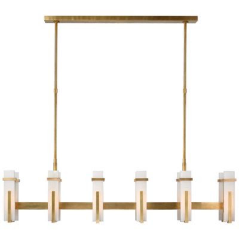 Regina Fowler Malik Large Linear Alabaster Chandelier