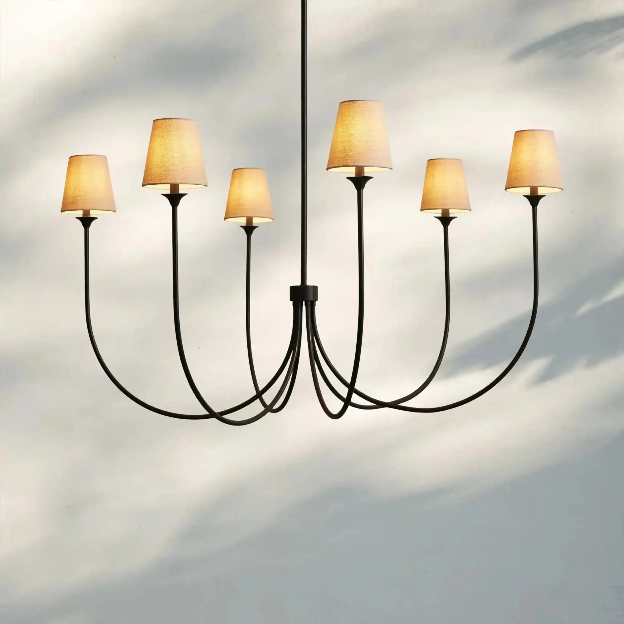Saige Round Chandelier - Bronze68"Blushlighting