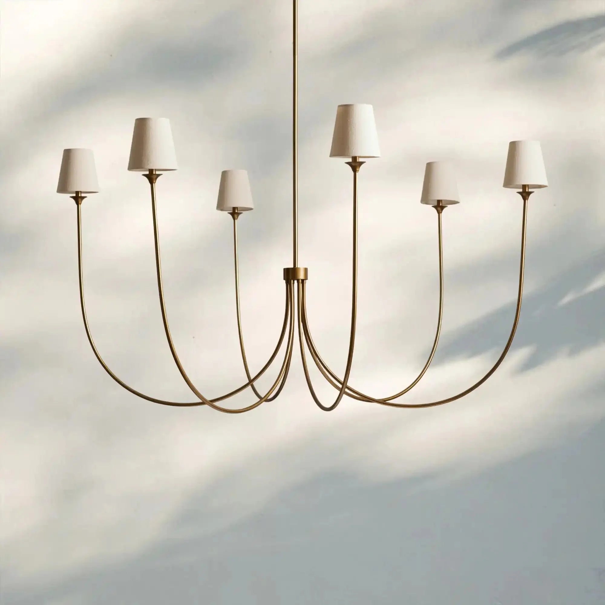 Saige Round Chandelier - Brass55"Blushlighting
