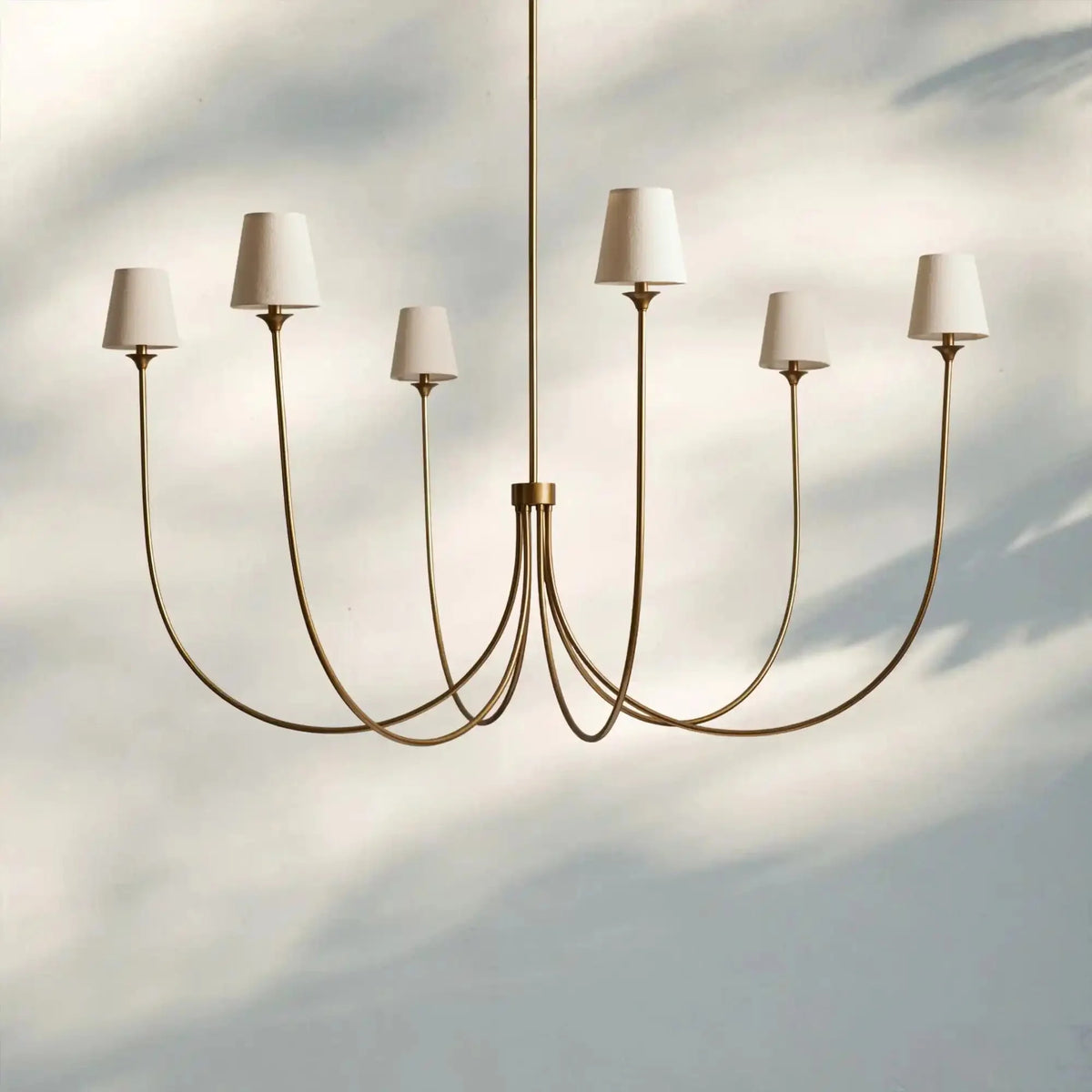 Sabrenne Round Chandelier - Brass55"Blushlighting