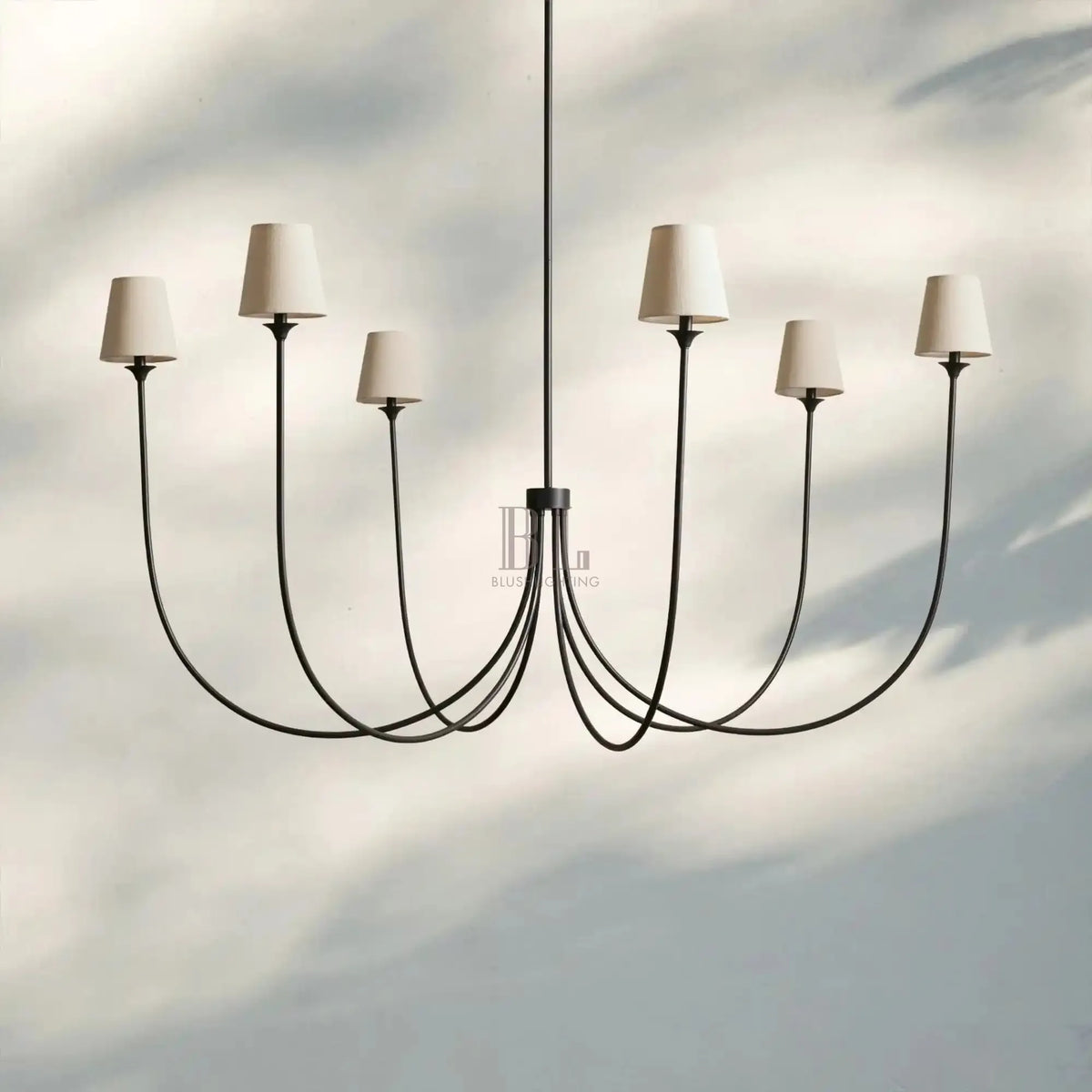 Sabrenne Round Chandelier - Brass68"Blushlighting