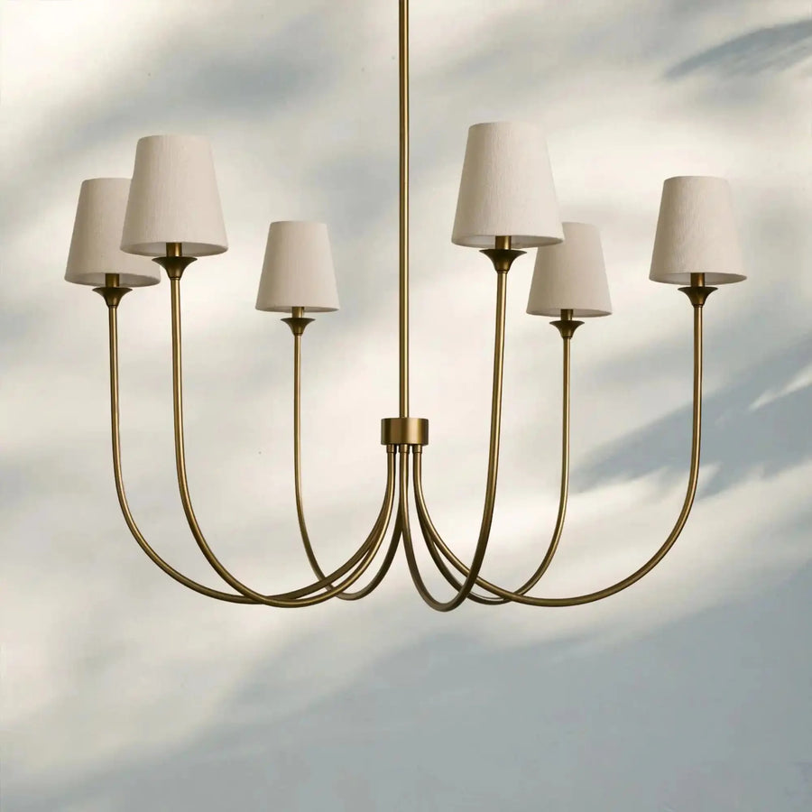 Sabrenne Round Chandelier - Brass68"Blushlighting