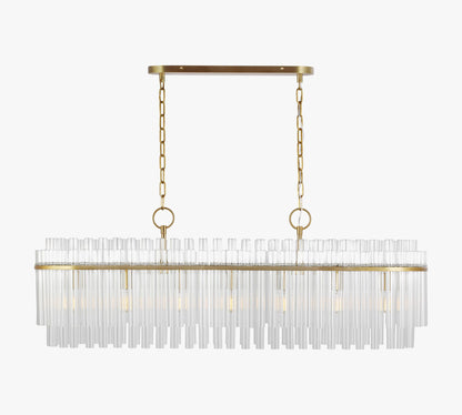 Scarlett Linear Glass Chandelier 48"