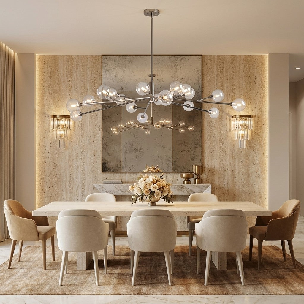Apollo Round Chandelier 36"47"59"