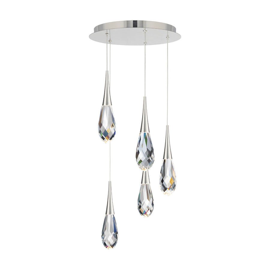 Hibiscus LED Multi Light Pendant Light in Detail.