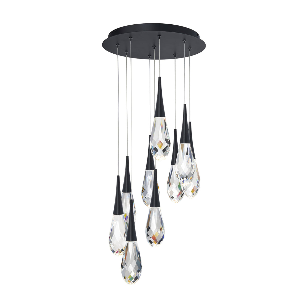 Hibiscus LED Multi Light Pendant Light in Detail.