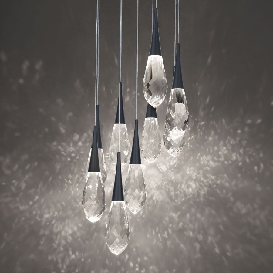 Hibiscus LED Multi Light Pendant Light in Detail.