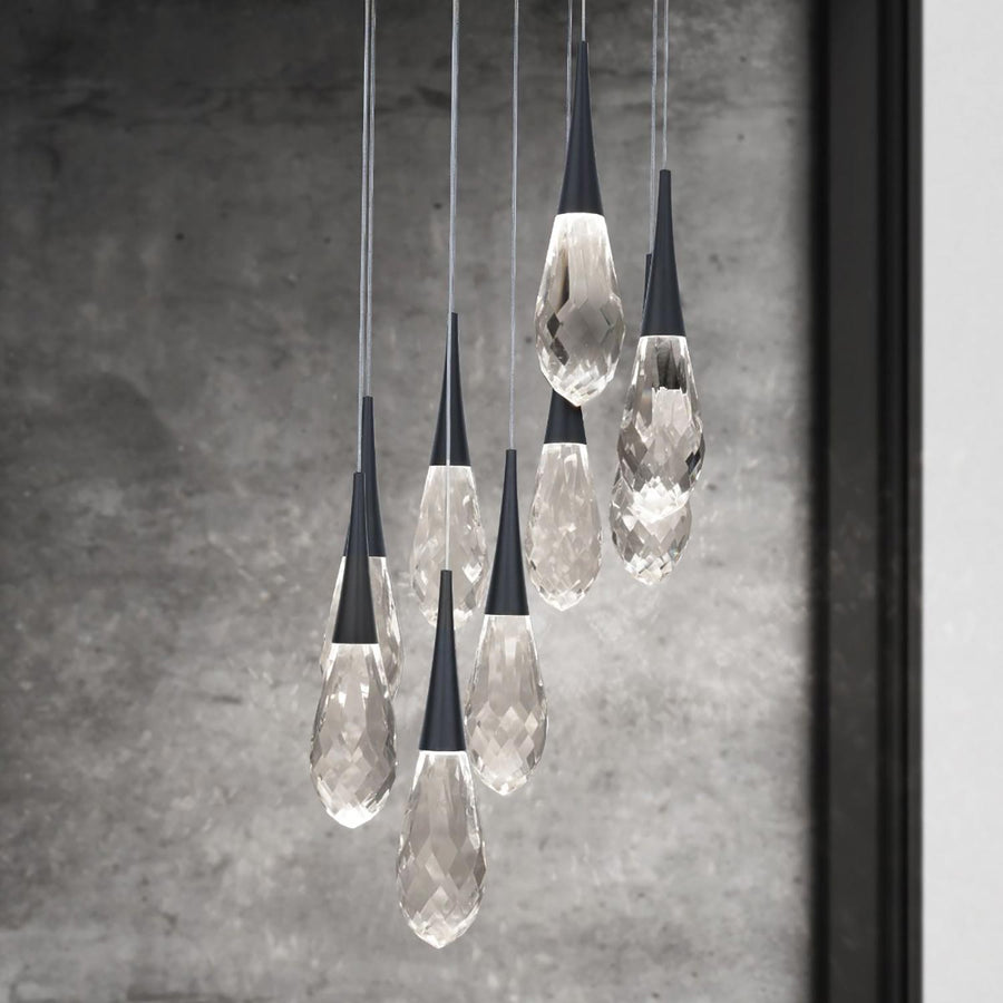 Hibiscus LED Multi Light Pendant Light in Detail.