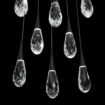 Hibiscus Square LED Multi Pendant Light in Detail.
