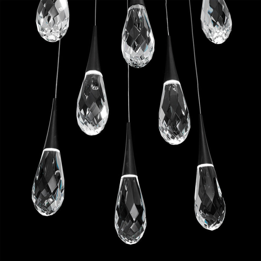 Hibiscus Square LED Multi Pendant Light in Detail.