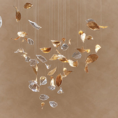 Shake Leaves Chandelier 31.8" 39.4" 47.2"