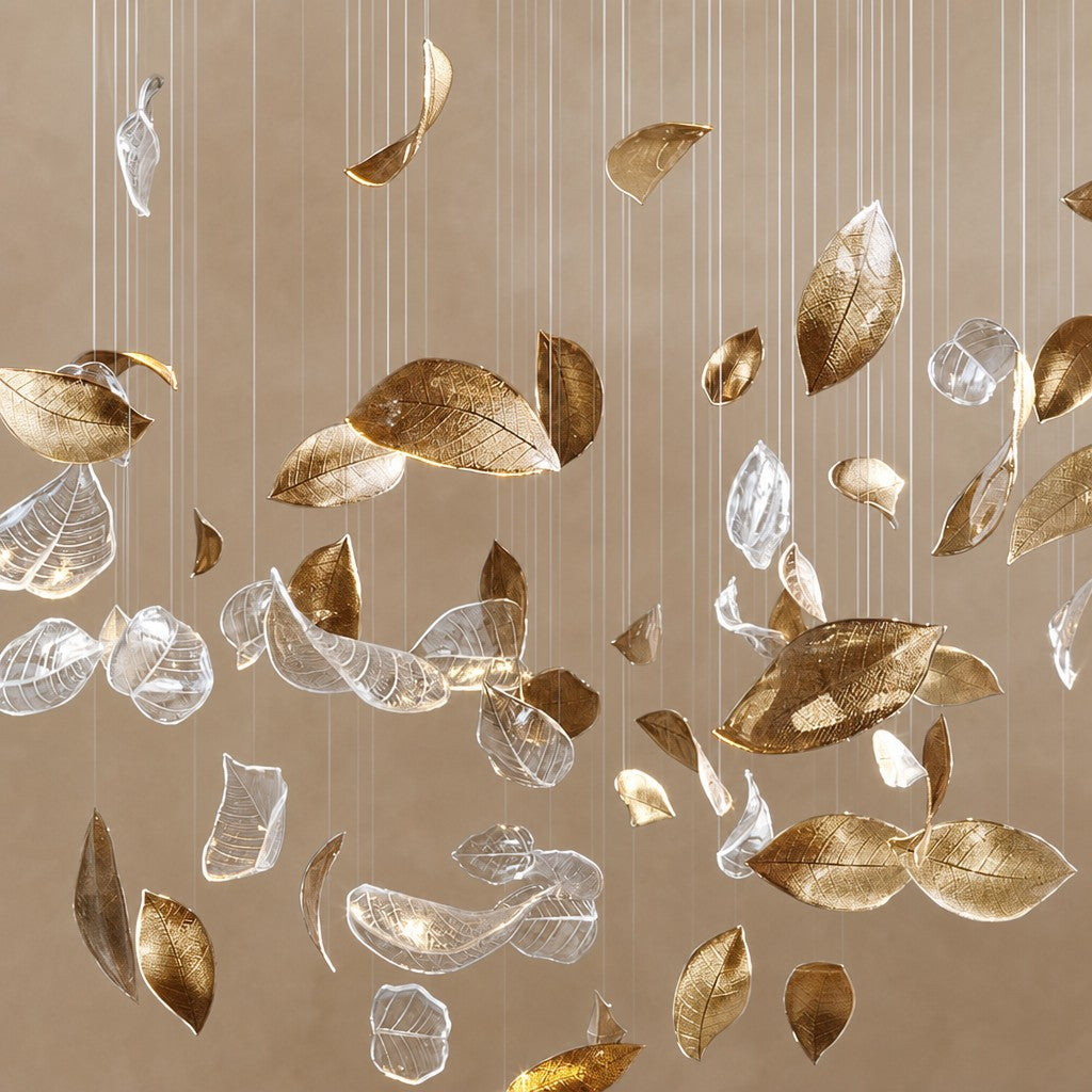 Shake Leaves Chandelier 31.8" 39.4" 47.2"