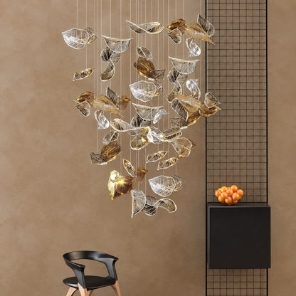 Shake Leaves Chandelier 31.8" 39.4" 47.2"