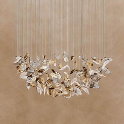 Shake Leaves Chandelier 31.8" 39.4" 47.2"