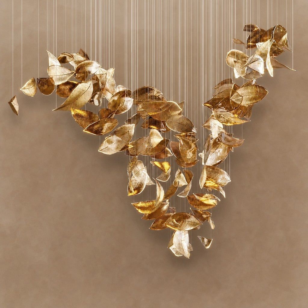 Shake Leaves Chandelier 31.8" 39.4" 47.2"