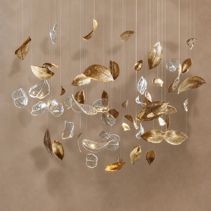 Shake Leaves Chandelier 31.8" 39.4" 47.2"