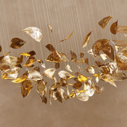 Shake Leaves Chandelier 31.8" 39.4" 47.2"
