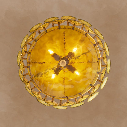 Solaris Disc Murano Chandelier 23.6" 31.5" 39.4"
